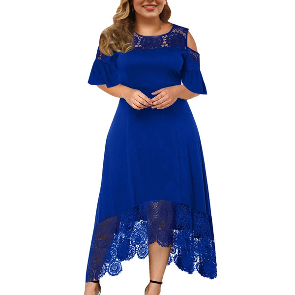 Summer Casual Lace Sleeve Mini Dress - FashionBlom